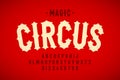 Vintage style Circus font Royalty Free Stock Photo