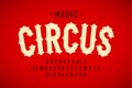 Vintage style Circus font