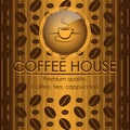 Vintage style coffe house menu cover