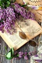 Still life with lilac flowers Royalty Free Stock Photo