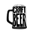 Vintage Style Craft Beer Sign. Ink stamp designs. Ink stamp designs