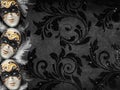 Vintage style dark masquerade background