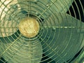 Vintage style condenser fan coil cooling Royalty Free Stock Photo