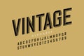 Vintage style font