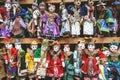Vintage style of Handicraft colourful puppet, Myanmar traditional dolls