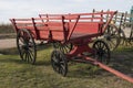 Old-style horse-drawn cart of countryside