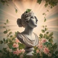 Vintage style image of antique statue of woman Royalty Free Stock Photo