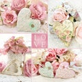 Vintage style LOVE collage Royalty Free Stock Photo