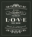 Vintage style Mother's day card