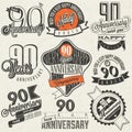 Vintage style ninetieth anniversary collection.