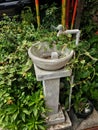 a vintage style outdoor sink Royalty Free Stock Photo