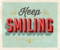 Vintage Style Postcard - Keep Smiling.