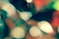 Vintage style Red green bokeh nature background