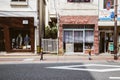 Vintage style shop street in Fukuoka, Japan