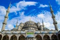 Vintage style of Sultan Ahmed Mosque Blue Mosque , Istanbul, T Royalty Free Stock Photo