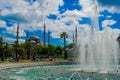 Vintage style of Sultan Ahmed Mosque Blue Mosque , Istanbul Royalty Free Stock Photo