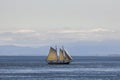 Vintage style two masted sailing ship