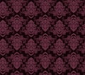 Vintage style wallpaper damask art nouveau ornaments floral design elements seamless texture colored background