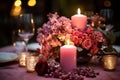 Vintage Styled Candlelight Feast Arrangement