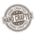 Vintage Styled Hand Crafted Product Seal Label Royalty Free Stock Photo