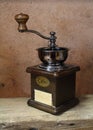 Vintage styled of old coffee grinder Royalty Free Stock Photo