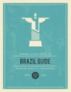 Vintage styled poster for Brazil guide