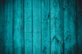 Vintage stylized blue planked wood board