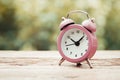 Vintage stylized photo of alarm clock Royalty Free Stock Photo