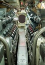 Vintage Submarine Engine Room Royalty Free Stock Photo