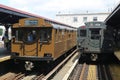 Vintage Subway car at Brighton Beach Station in Brooklyn, New York