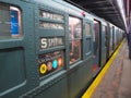 Vintage Subway Car during Holiday Nostalgia Rides.