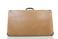 Vintage suitcase isolated on white. Royalty Free Stock Photo