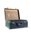 Vintage Suitcase Open Royalty Free Stock Photo