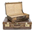 Vintage suitcase, retro luggage or baggage Royalty Free Stock Photo