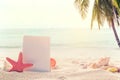 Vintage summer beach background Royalty Free Stock Photo