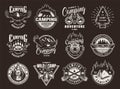 Vintage summer recreation logotypes