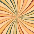 Vintage Sunburst Rainbow Colorful Swirl Texture Retro Style background. Social media post vector illustration Royalty Free Stock Photo