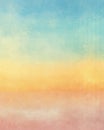 Vintage Sunset Gradient Texture with Warm Tones of Blue, Yellow, and Red Royalty Free Stock Photo