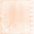 Vintage Swirl Lace PEach Bordered Paper Background