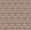 Vintage swirly seamless pattern, fretwork texture