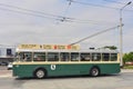 Vintage Swiss Saurer trolley bus Royalty Free Stock Photo