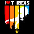vintage t rex design womens poster design illustration vector