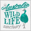 Vintage T - Shirt design - Australian Wild Life