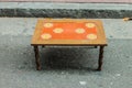 Vintage Table Furniture Retro Object Wood Background