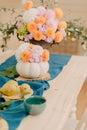 A vintage table served Royalty Free Stock Photo