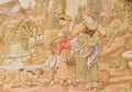 Vintage tapestry scene