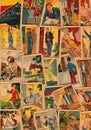 Vintage tarot cards. Fortunetelling with one of the most popular occult Tarot cards