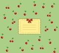 Vintage tasty cherry card