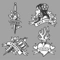 Vintage tattoos collection