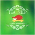 Vintage tea shop signage